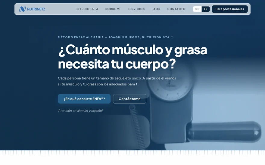 Inicio de la web de Joaquín Burgos